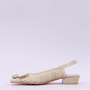 Hispanitas Azucena Slingback Shoe - Cream
